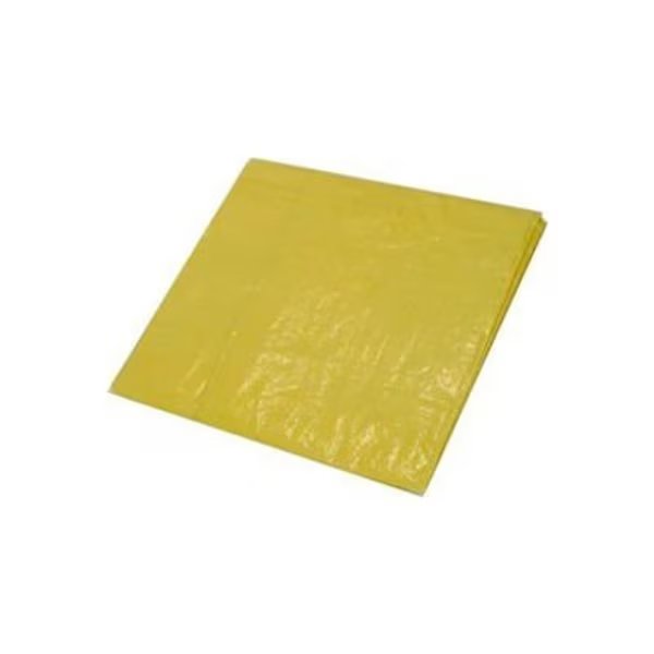 Light Duty Tarp, High Visibility Yellow, High-Density Polyethylene, Harpster Of Philipsburg, Mfr#: Y18x24